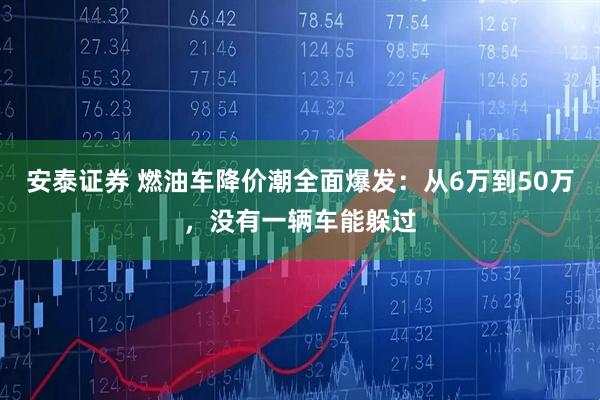 安泰证券 燃油车降价潮全面爆发：从6万到50万，没有一辆车能躲过