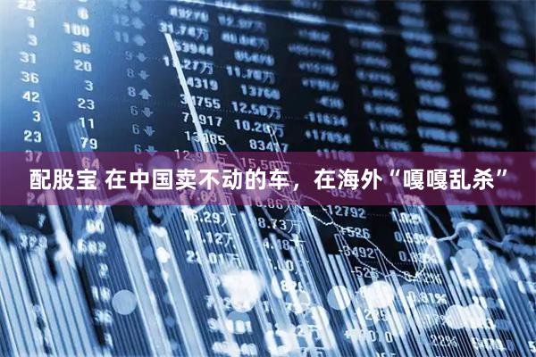配股宝 在中国卖不动的车,在海外“嘎嘎乱杀”